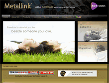 Tablet Screenshot of metallink.com.br
